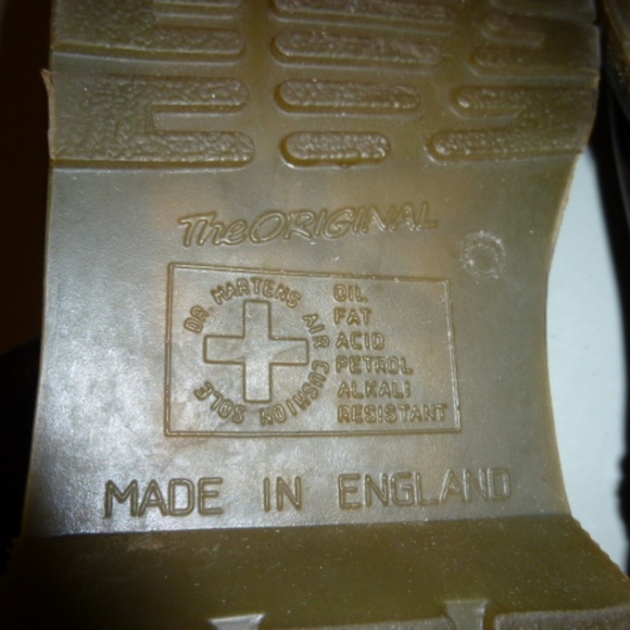 Dr Martens Red Antiqued Finish Ankle Boots US 7.5 - Picture 8 of 8